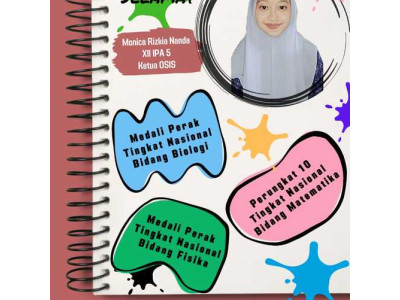 Monica Rizkia Nanda (XII.IPA 5) Peraih Medali Perak Tingkat Nasional Bidang Biologi, Peraih Medali P