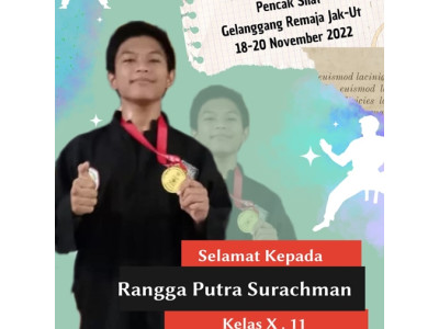 Rangga Putra Surachman - Juara 1 Kelas D Putra Pencak Silat